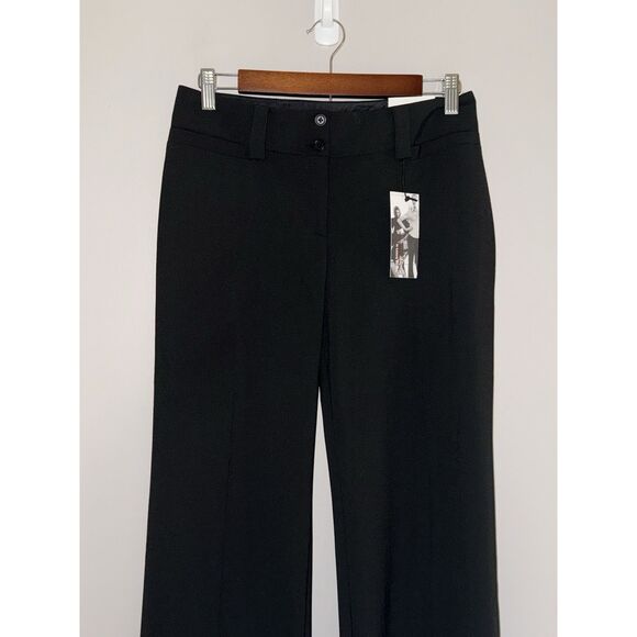 Express Correspondent Black Dress Pants Trouser Flare Office Classic Career Sz 2 - Picture 3 of 16